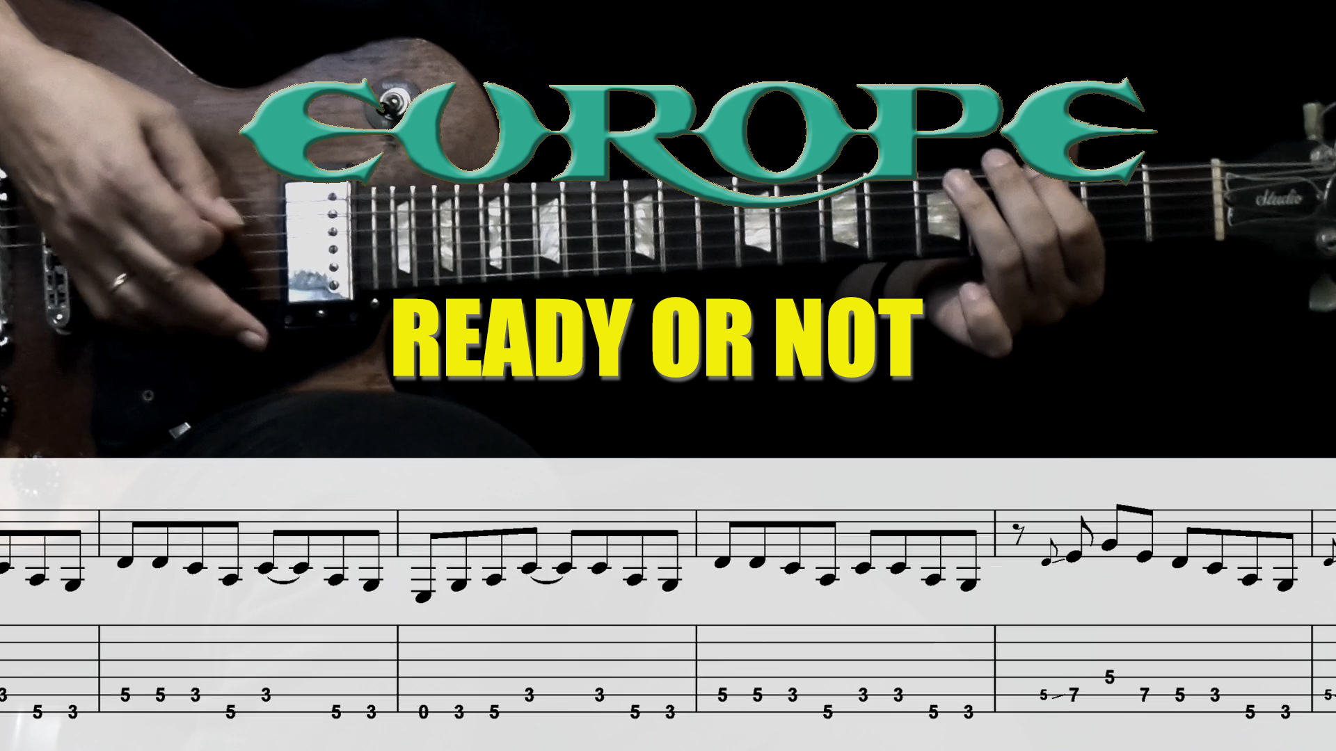 Read more about the article Europe – Ready or Not guitar TAB